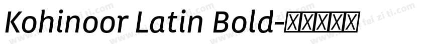 Kohinoor Latin Bold字体转换
